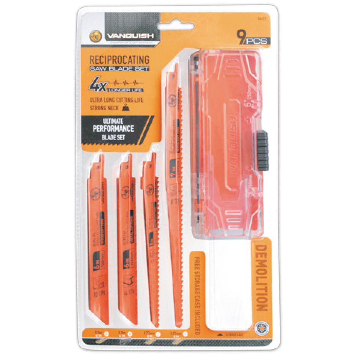 RECIPROCATING SAW BLADE SET 9-PIECE